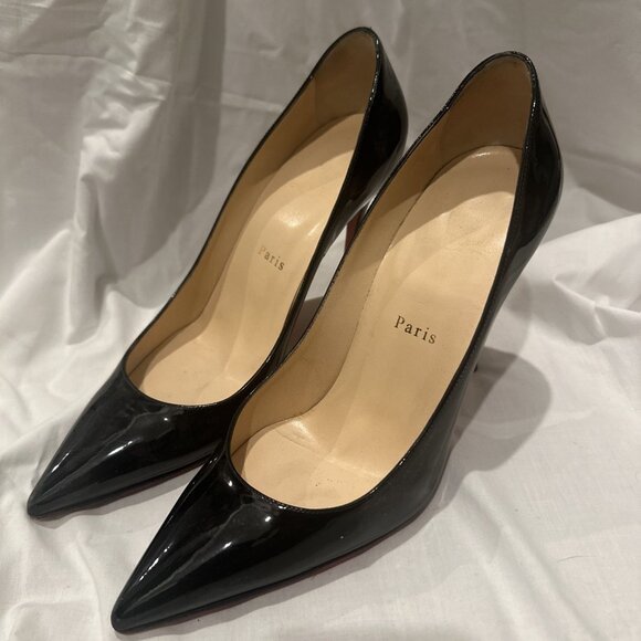 Christian Louboutin Shoes - Christian Louboutin Black Patent Leather Heels